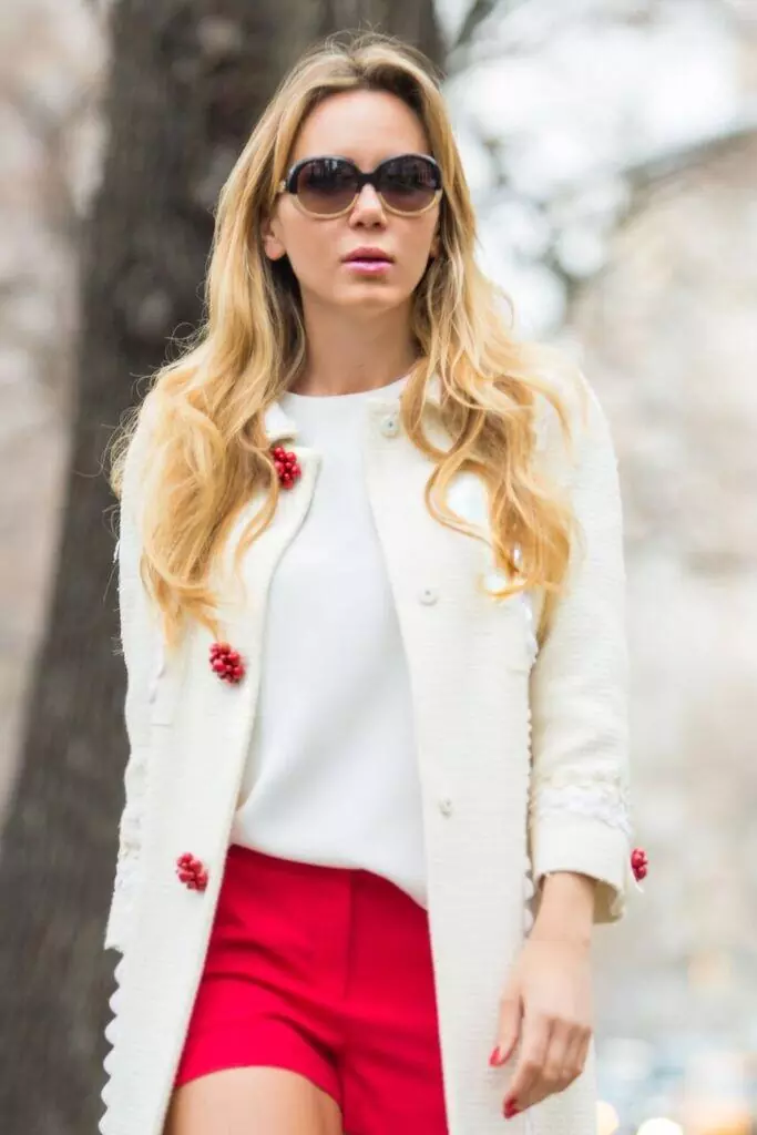 Red Shorts/White Coat