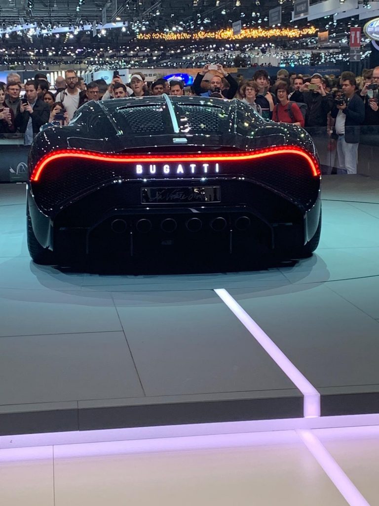 Automotive Haute Couture -Bugatti La voiture noir debut in Geneva